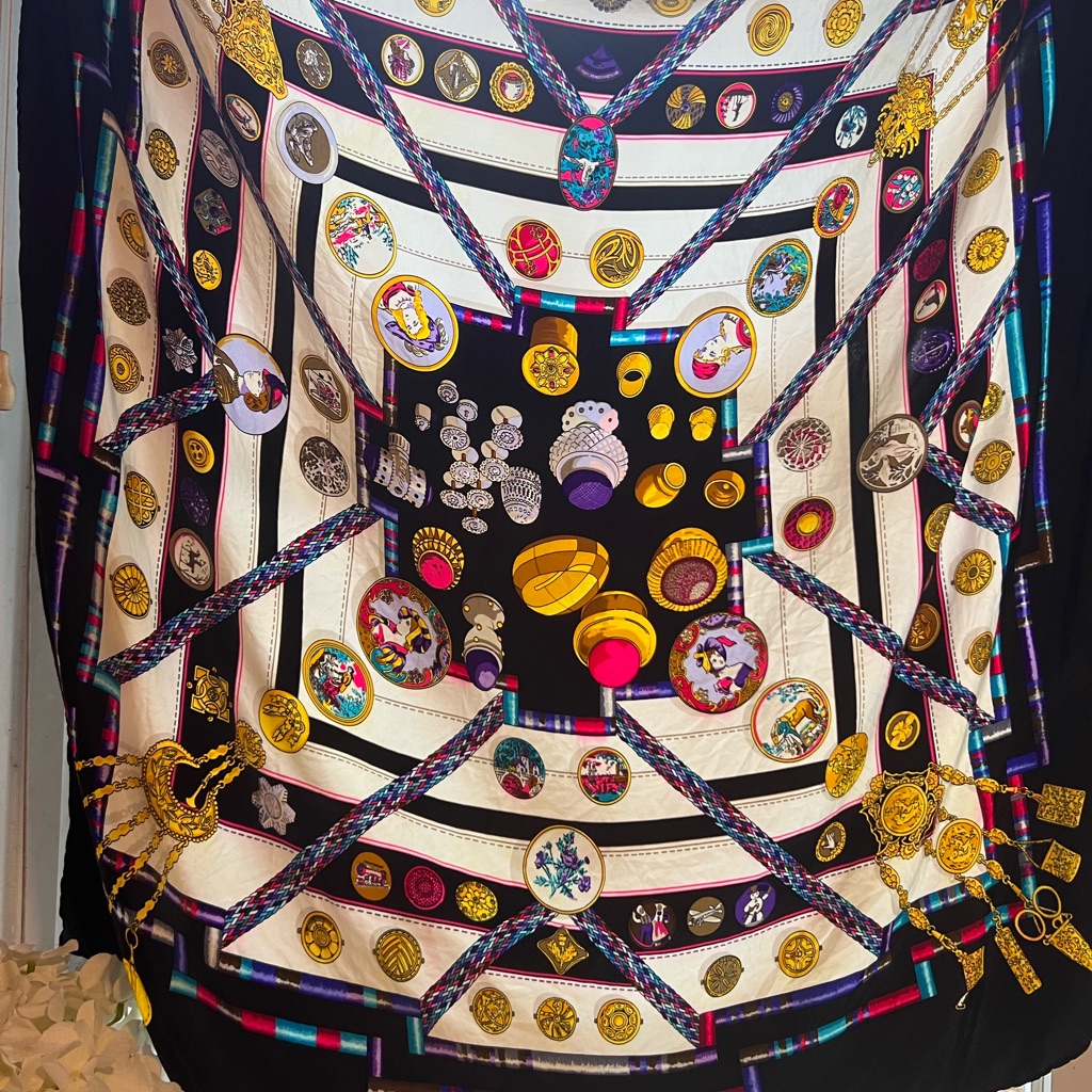 Hermes Multicolor Silk ScarfAuthentic Hermes Multicolor Silk ScarfAuthentic